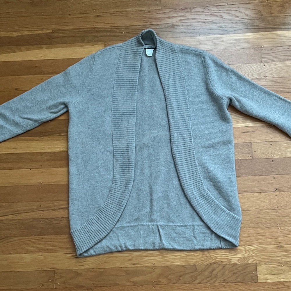J. Crew Gray Cashmere Women’s Cardigan. Very good used condition. Size M. $35